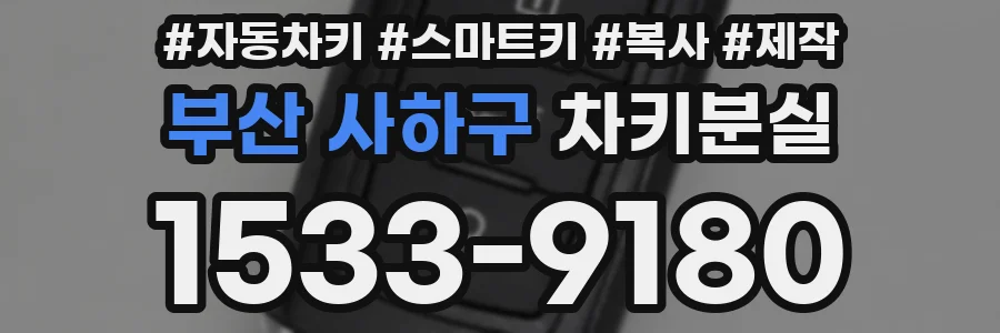 부산 사하구 차키분실