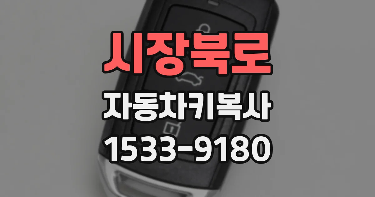 시장북로 자동차키복사