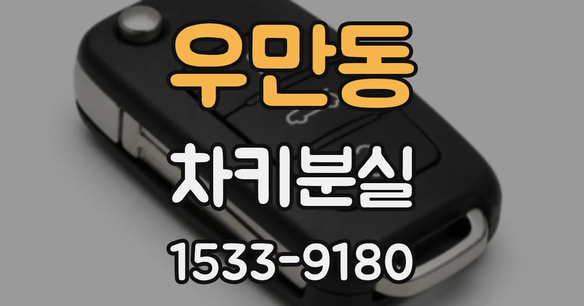 우만동 차키분실