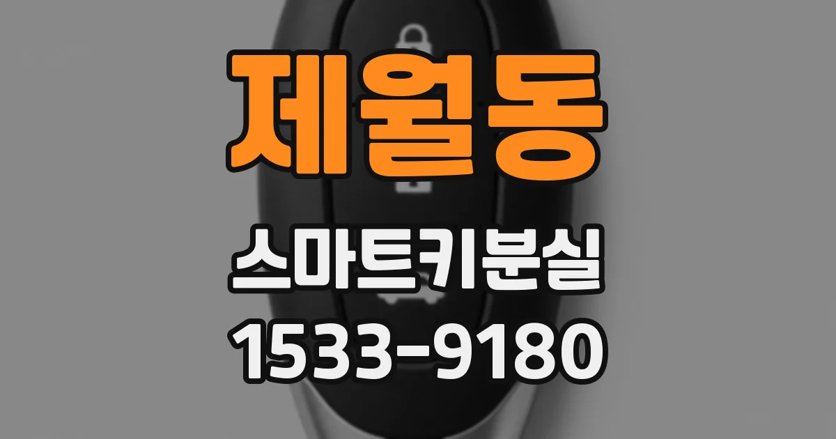 제월동 스마트키분실