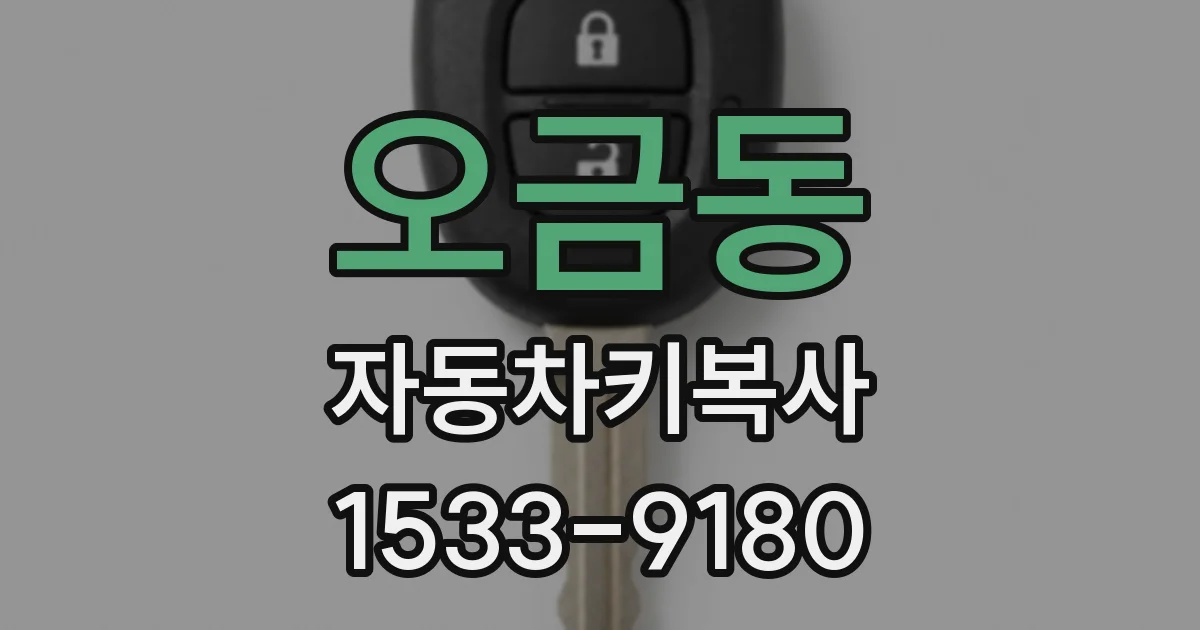 오금동 자동차키복사