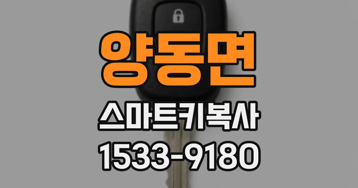 양동면 스마트키복사
