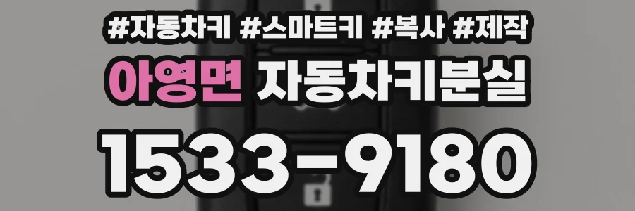 아영면 자동차키분실