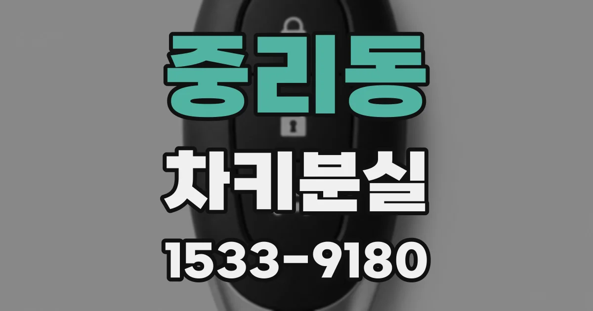 중리동 차키분실