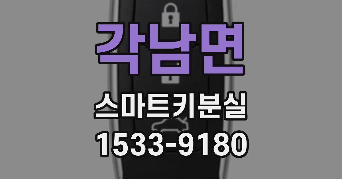 각남면 스마트키분실
