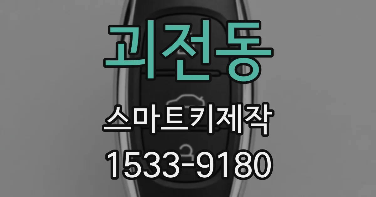 괴전동 스마트키제작