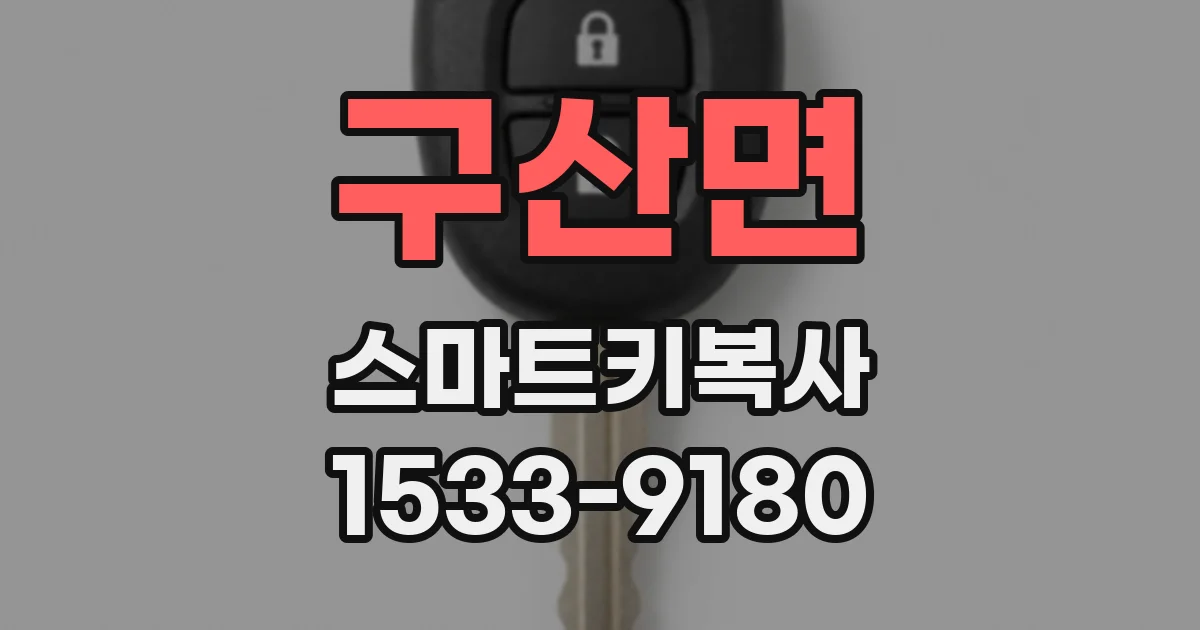 구산면 스마트키복사
