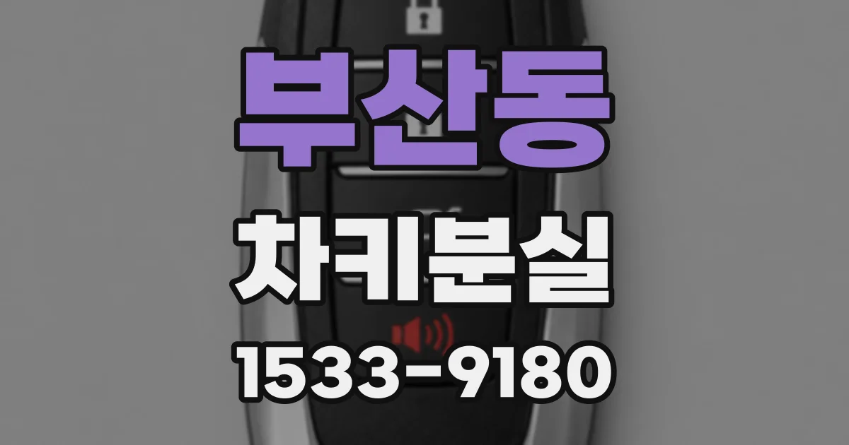 부산동 차키분실