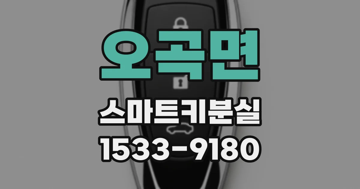 오곡면 스마트키분실