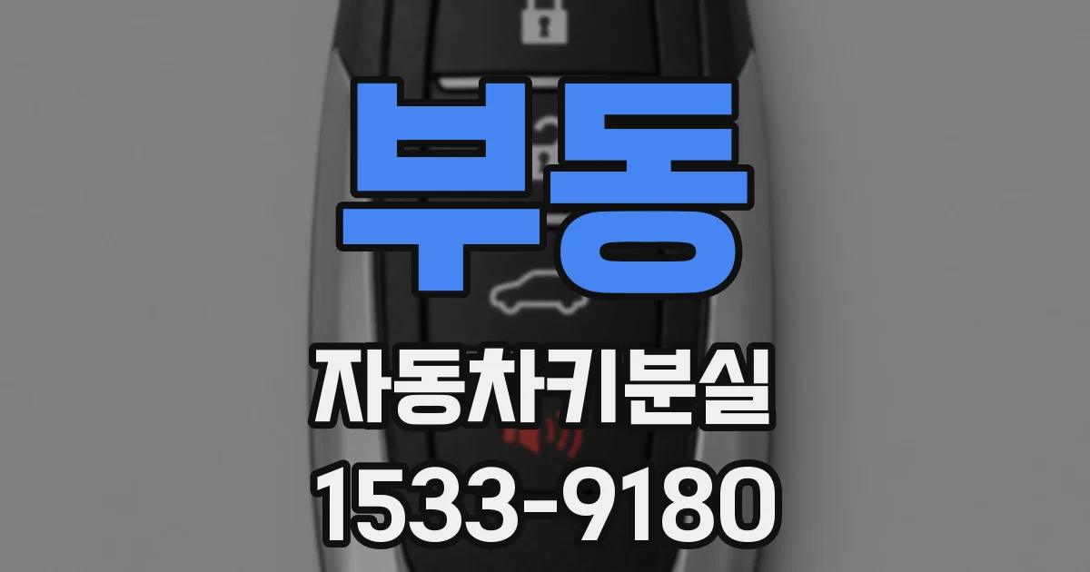부동 자동차키분실