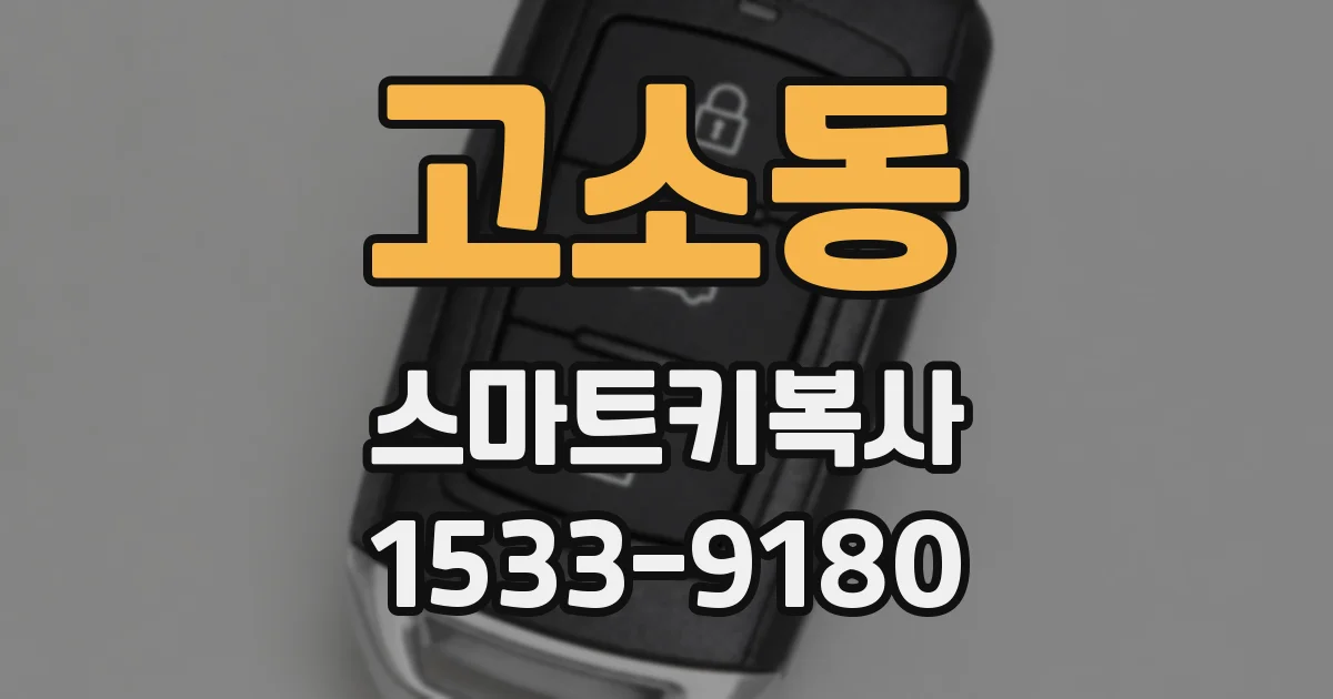 고소동 스마트키복사