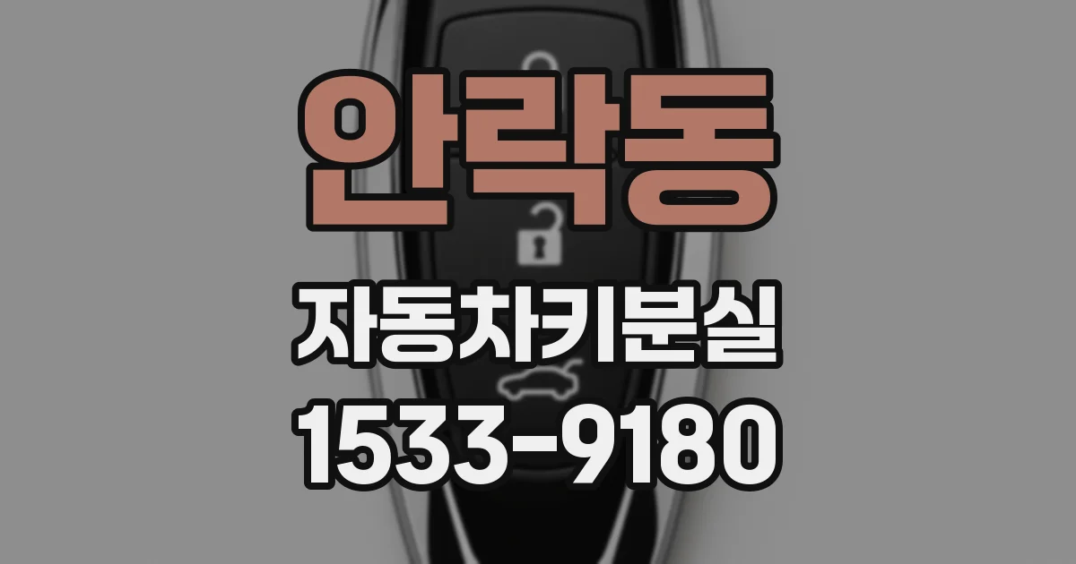 안락동 자동차키분실