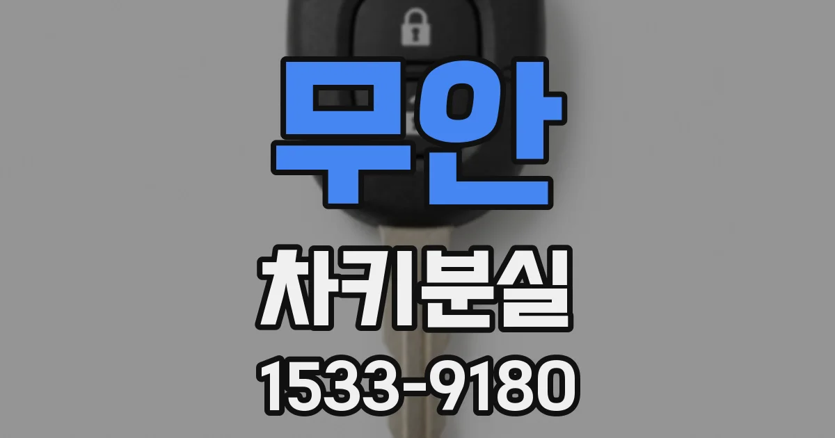 무안 차키분실