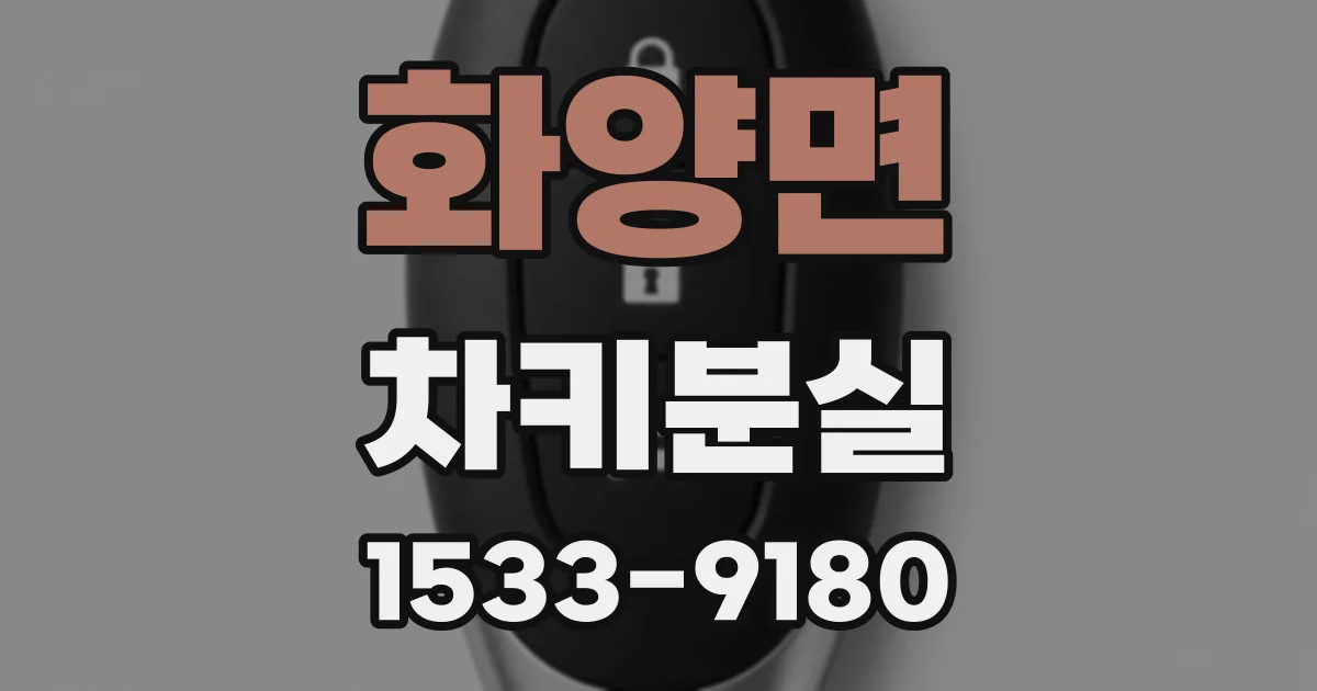 화양면 차키분실