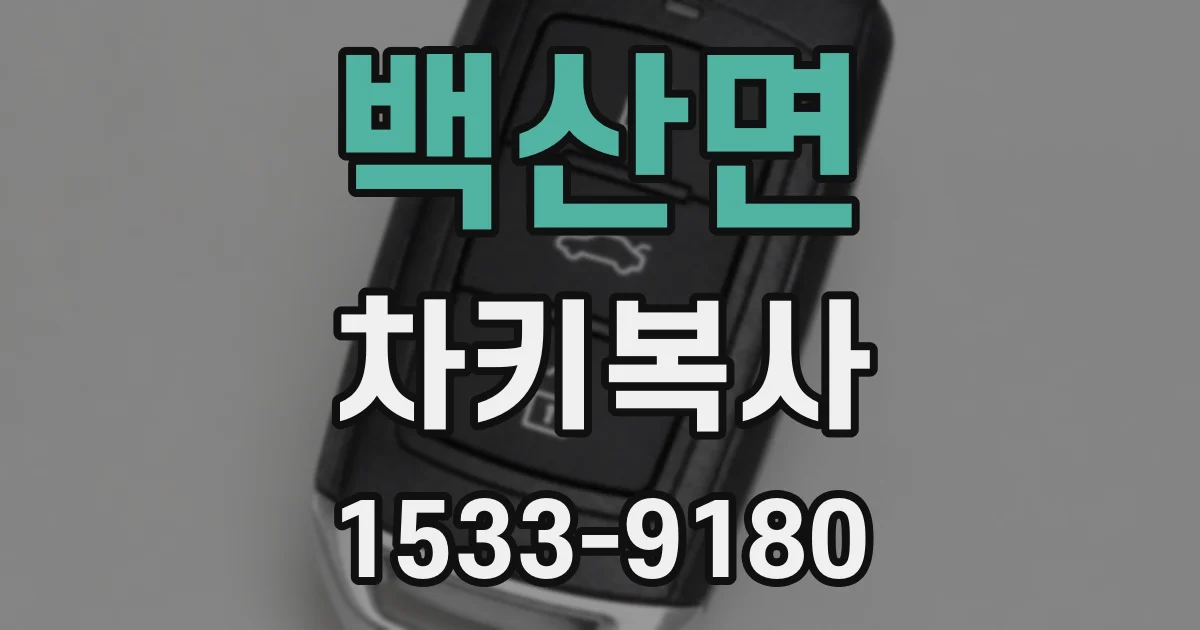 백산면 차키복사