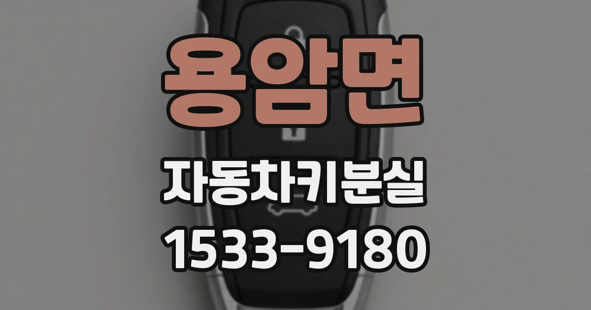 용암면 자동차키분실
