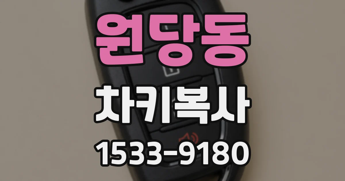 원당동 차키복사