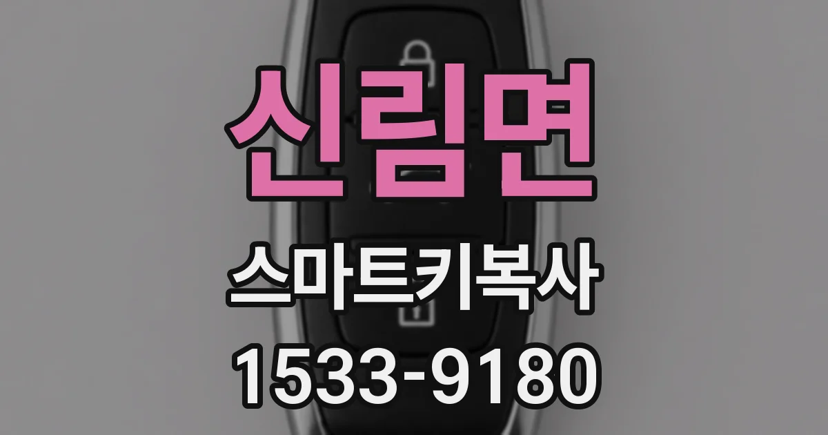 신림면 스마트키복사