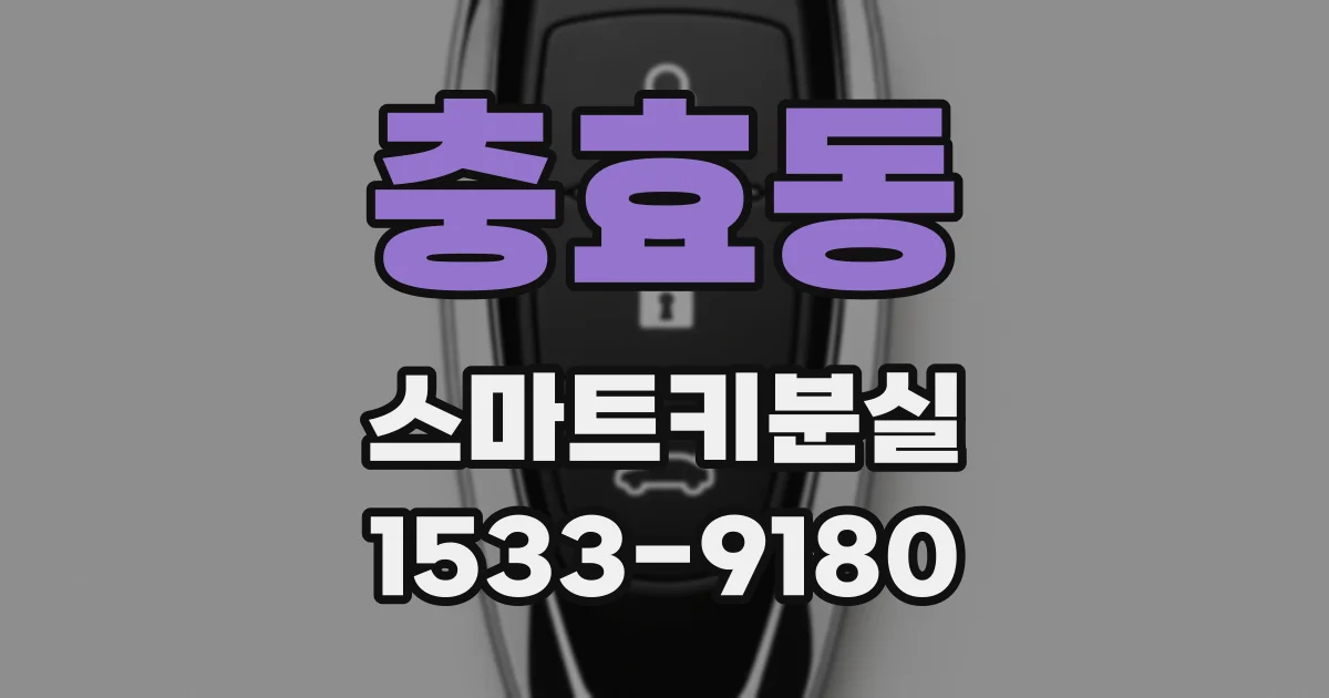 충효동 스마트키분실