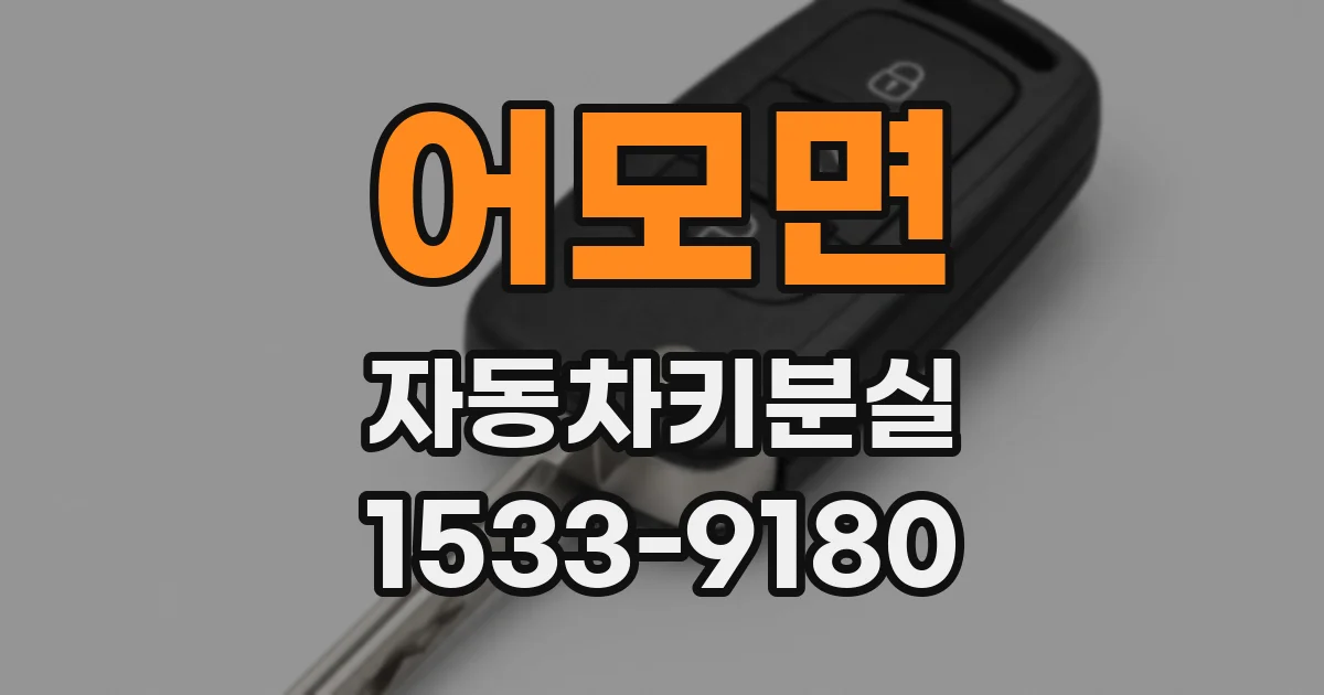 어모면 자동차키분실