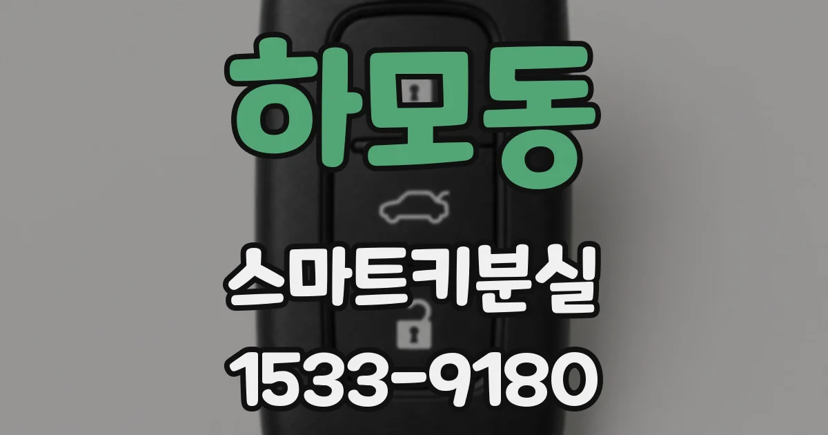 하모동 스마트키분실