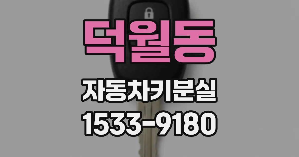 덕월동 자동차키분실