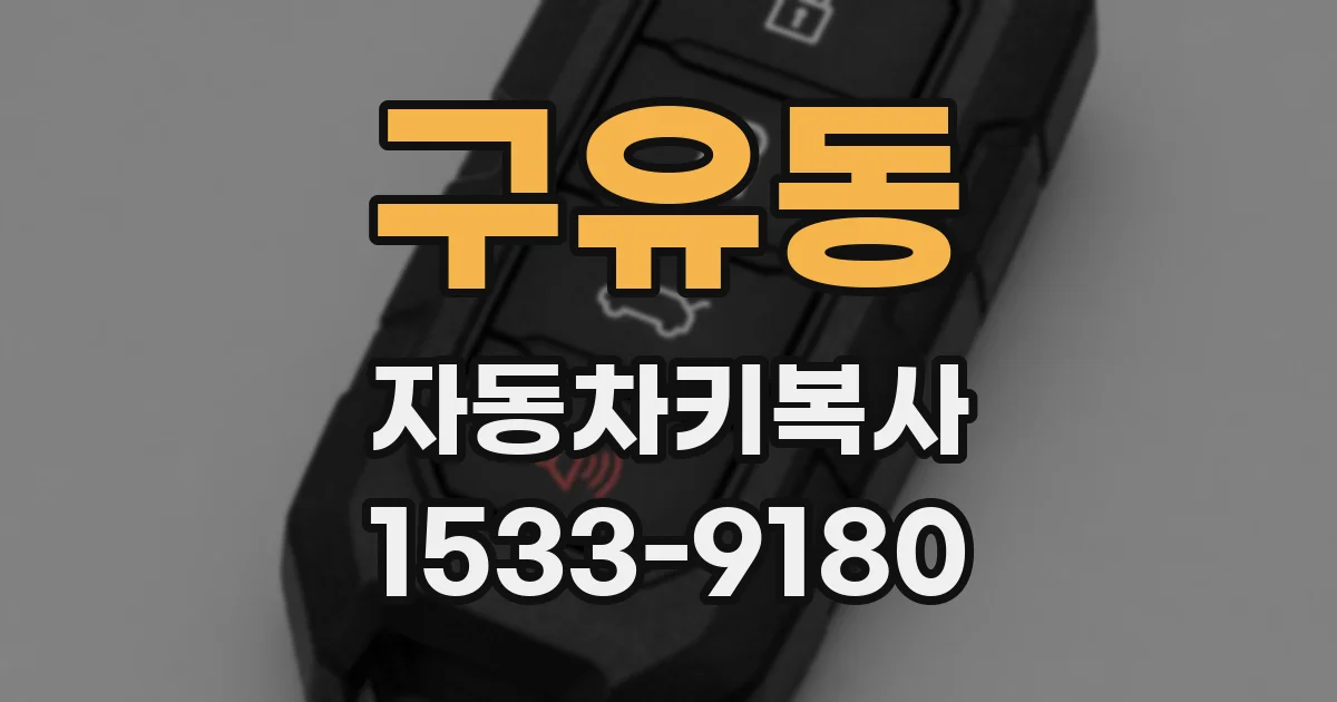구유동 자동차키복사