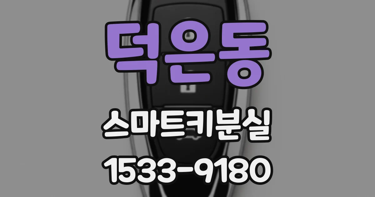 덕은동 스마트키분실