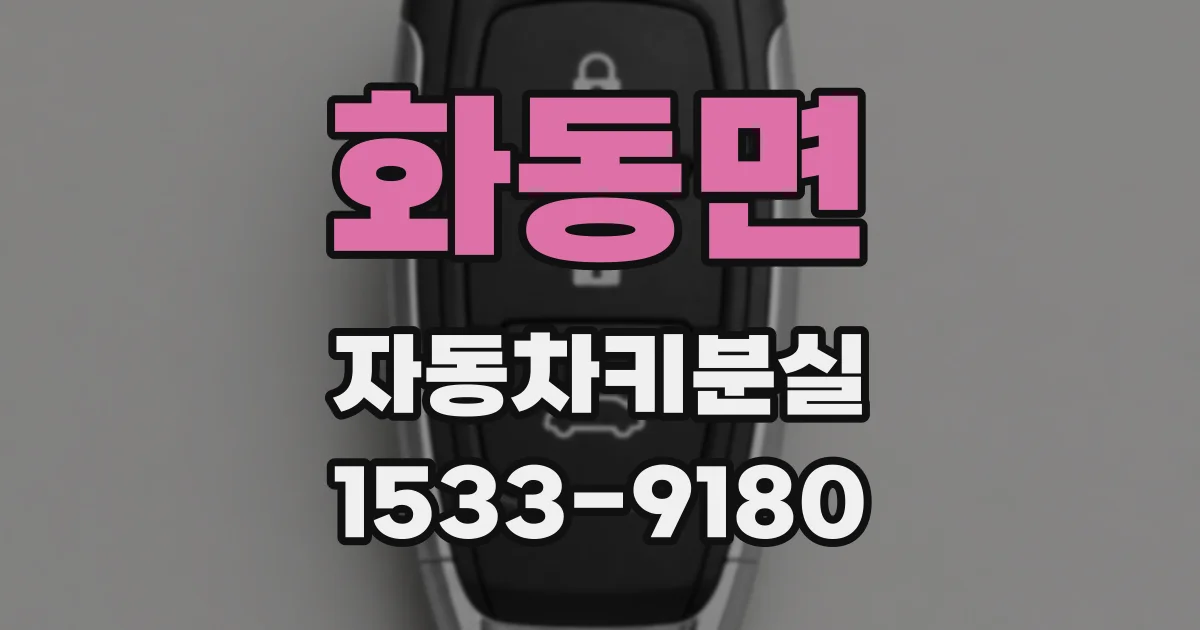화동면 자동차키분실