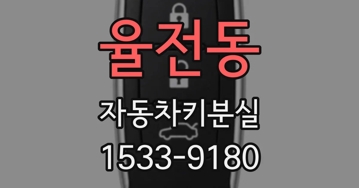 율전동 자동차키분실