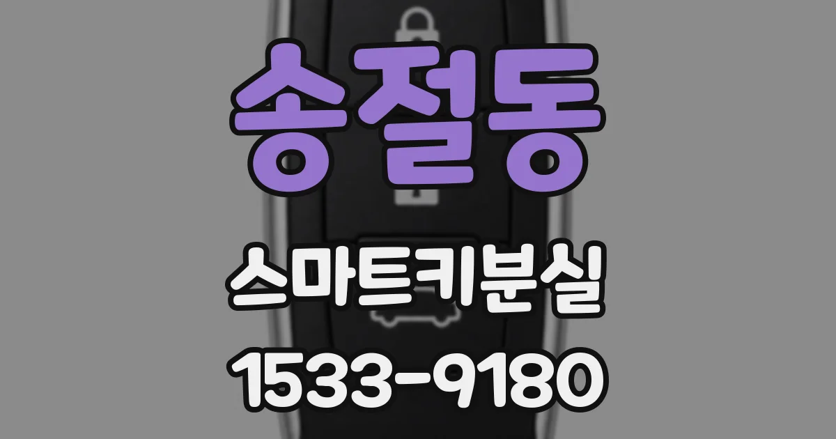송절동 스마트키분실