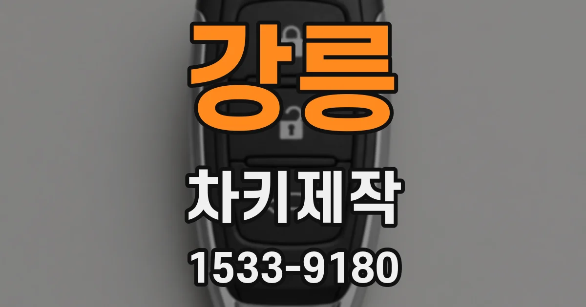 강릉 차키제작