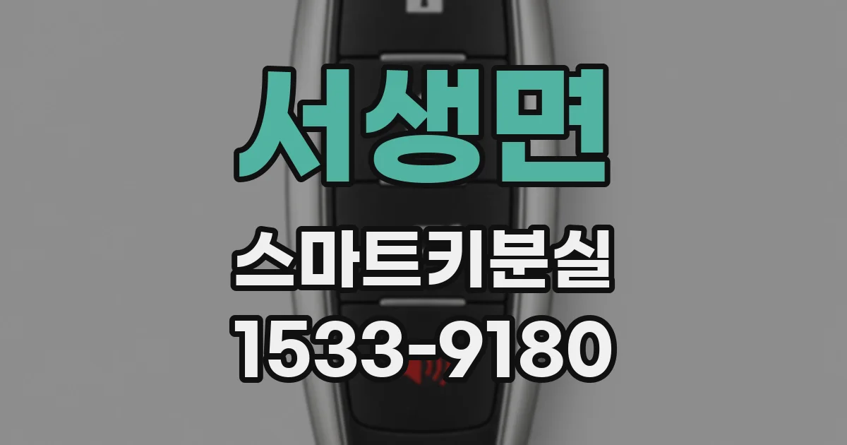 서생면 스마트키분실