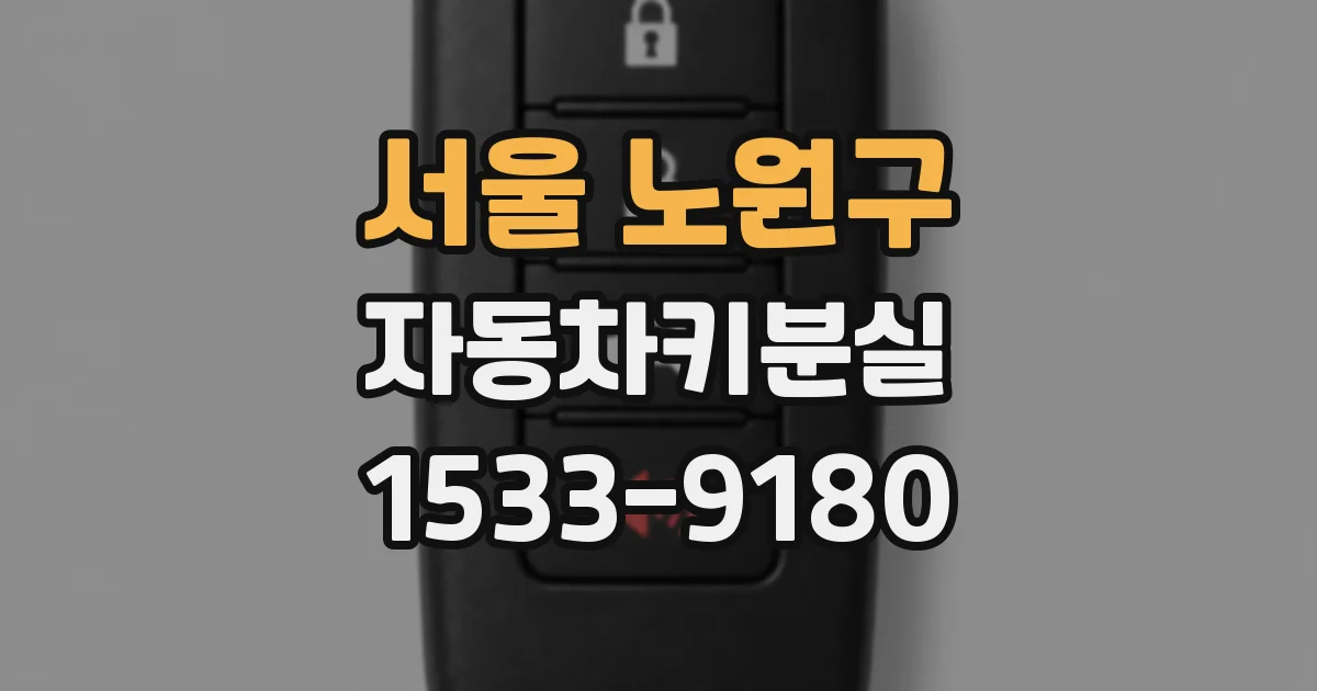 서울 노원구 자동차키분실