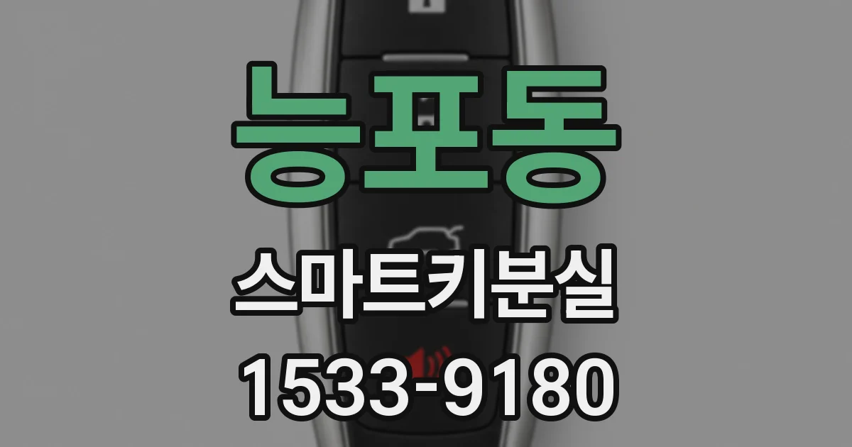 능포동 스마트키분실