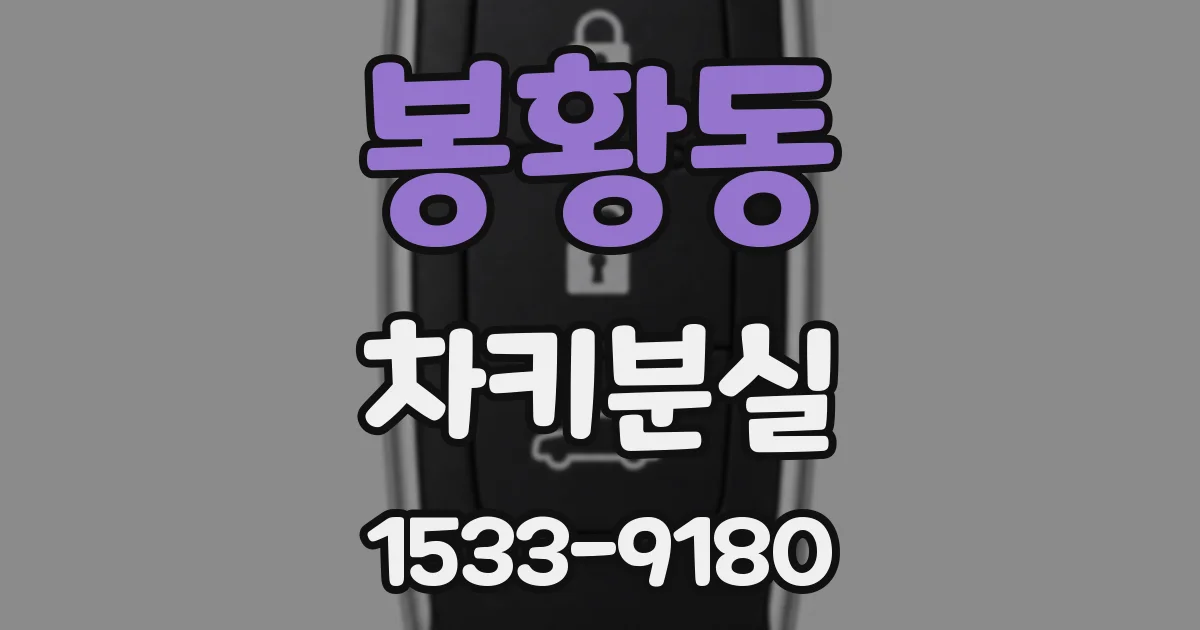 봉황동 차키분실