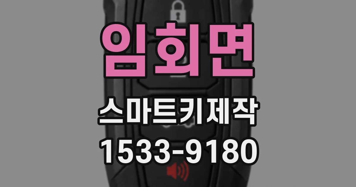 임회면 스마트키제작