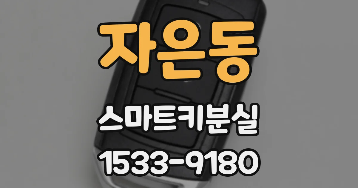 자은동 스마트키분실