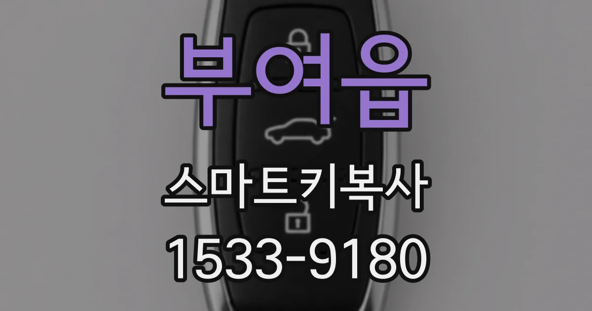 부여읍 스마트키복사