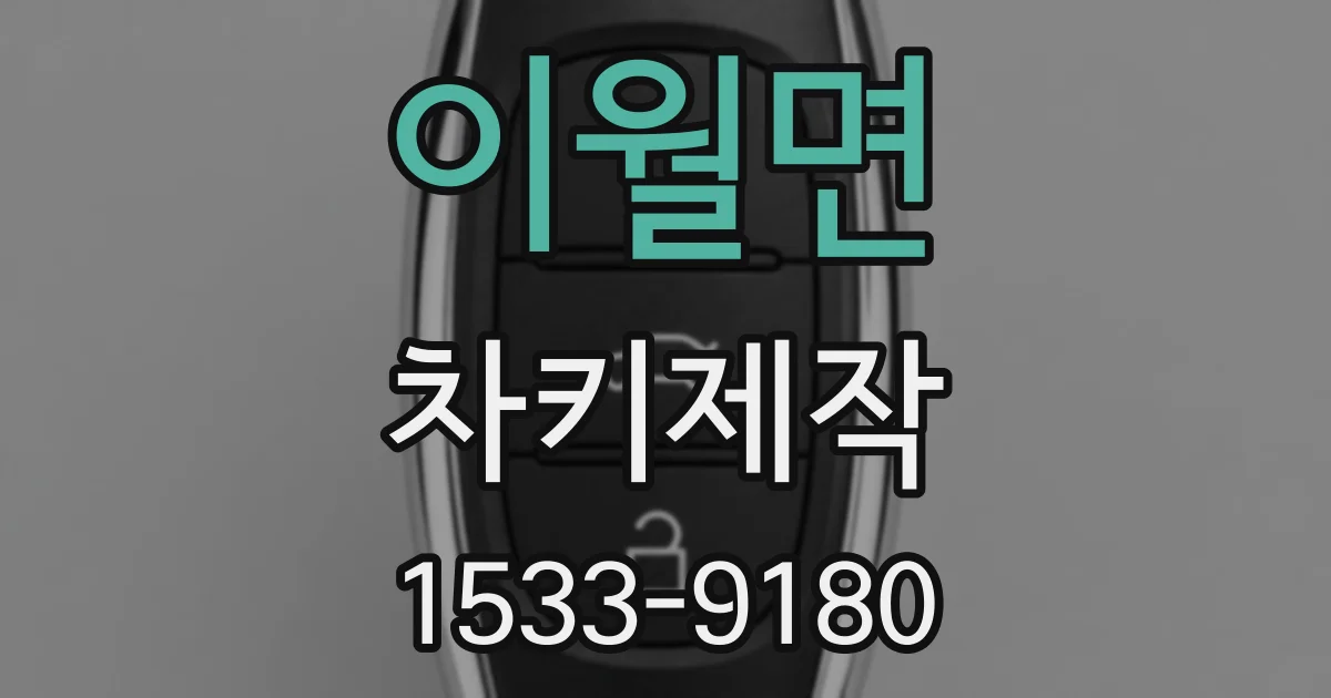이월면 차키제작