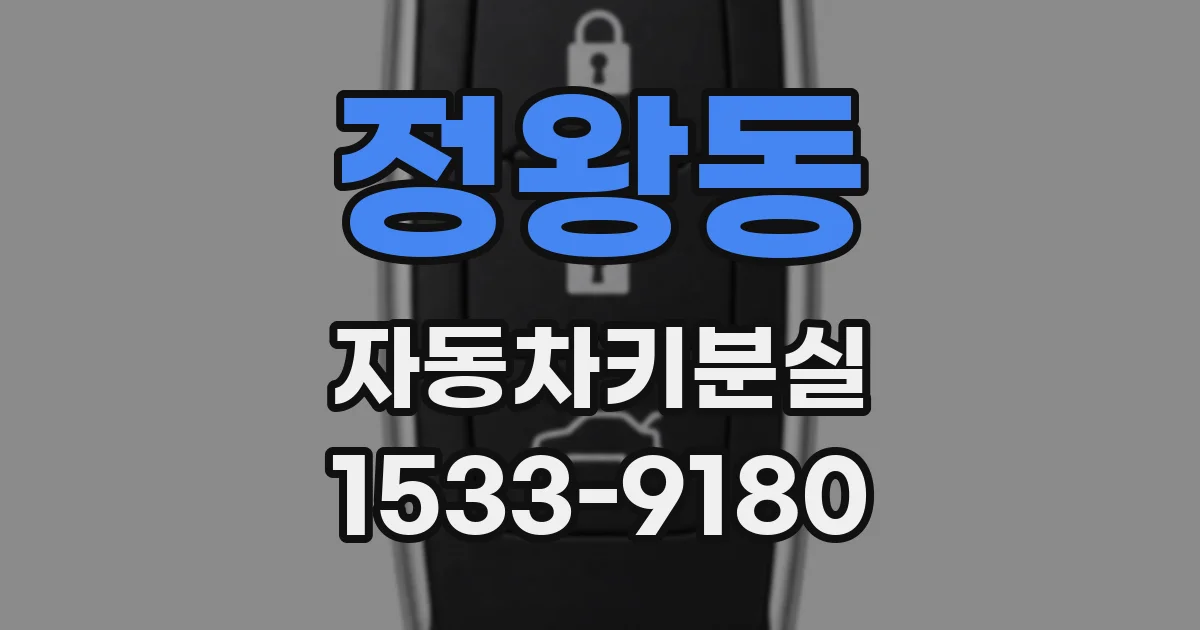 정왕동 자동차키분실