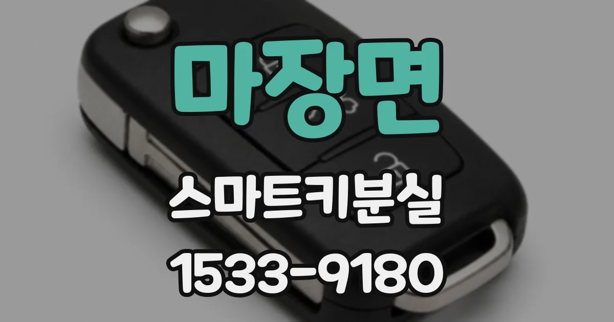마장면 스마트키분실