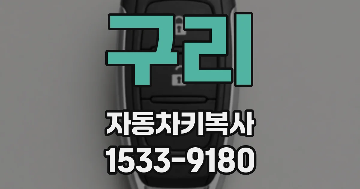 구리 자동차키복사