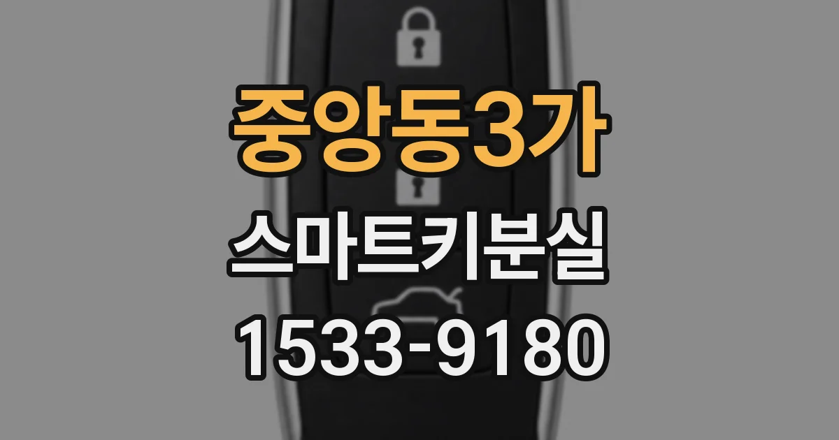 중앙동3가 스마트키분실