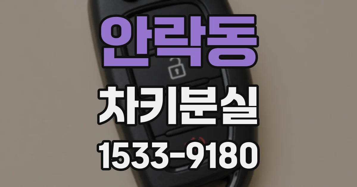안락동 차키분실