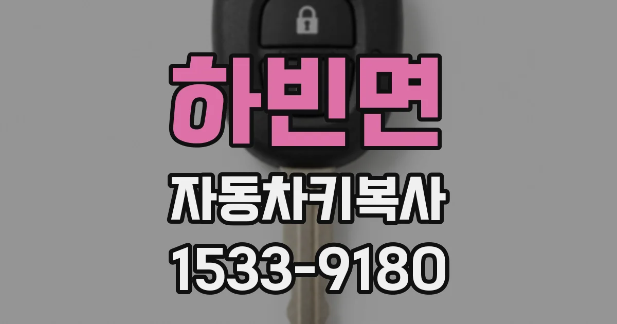 하빈면 자동차키복사
