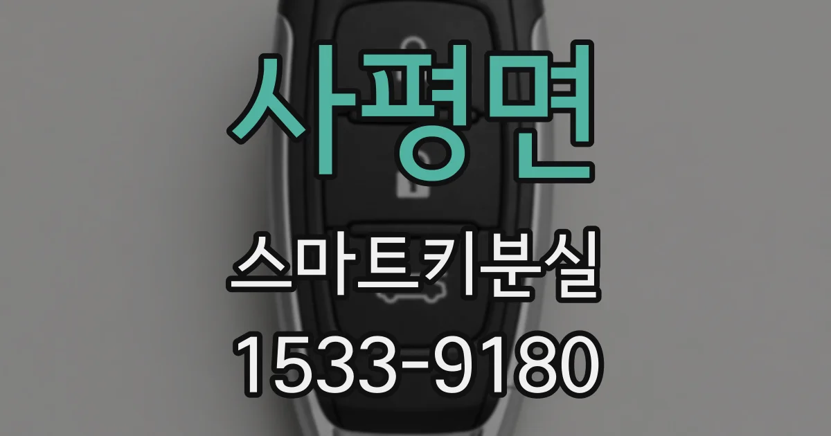 사평면 스마트키분실