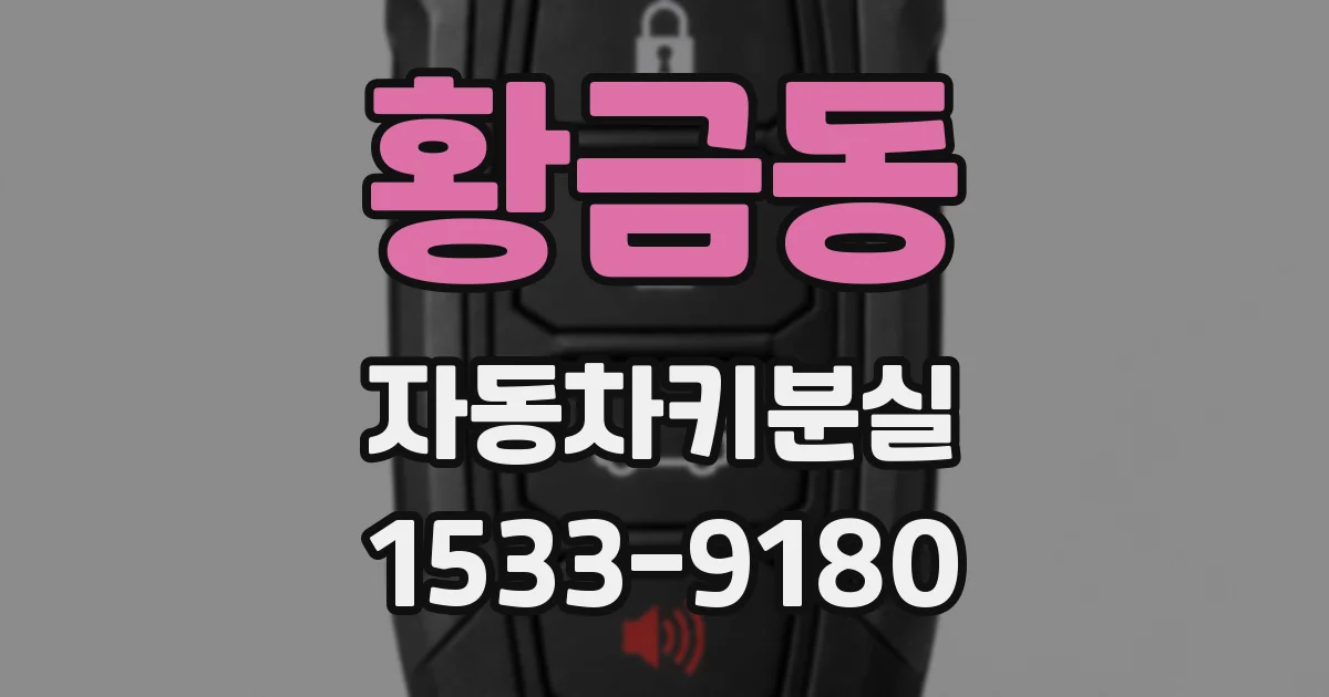 황금동 자동차키분실