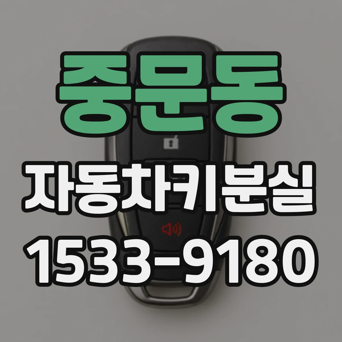 중문동 자동차키분실