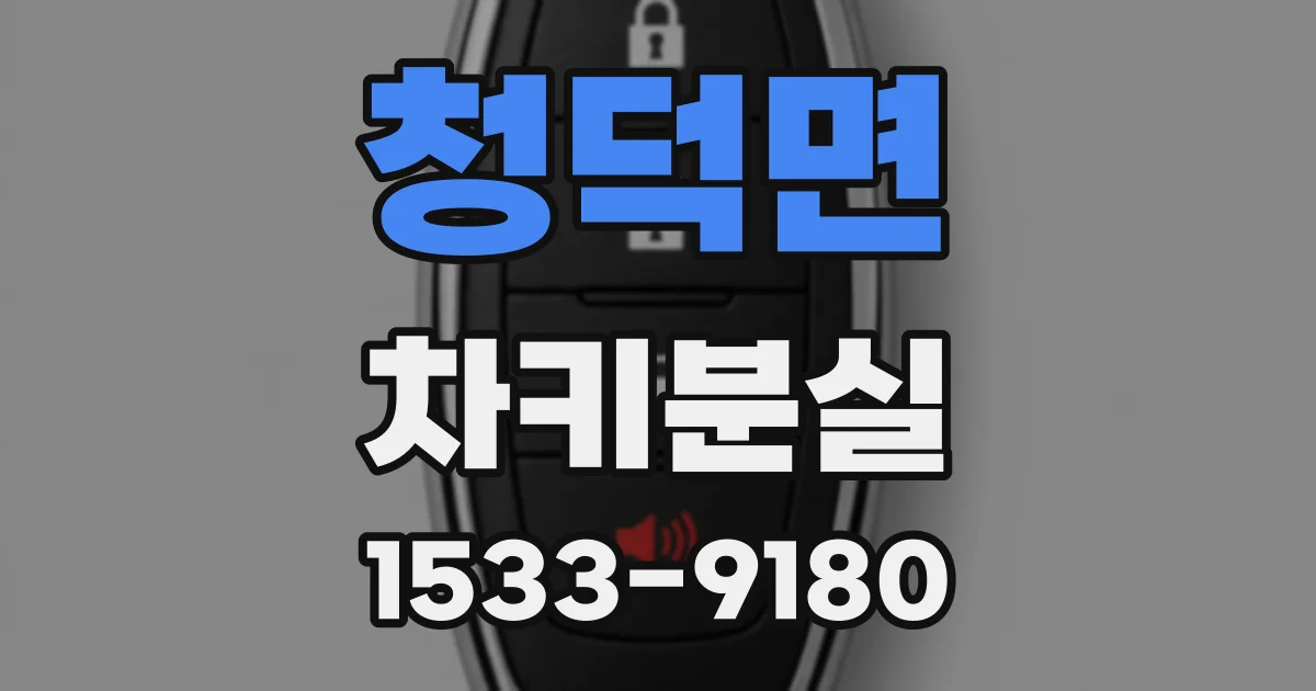 청덕면 차키분실